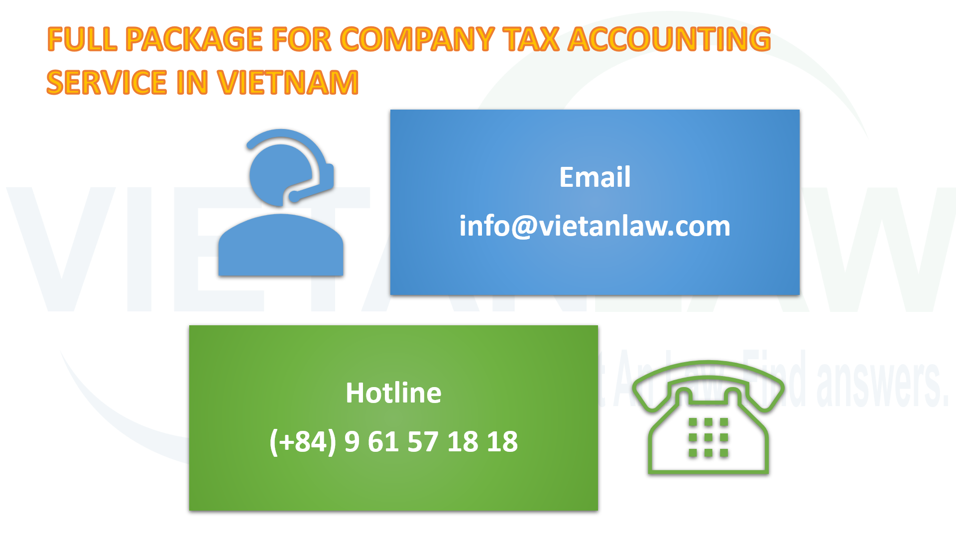 Package tax accounting service for company in Vietnam