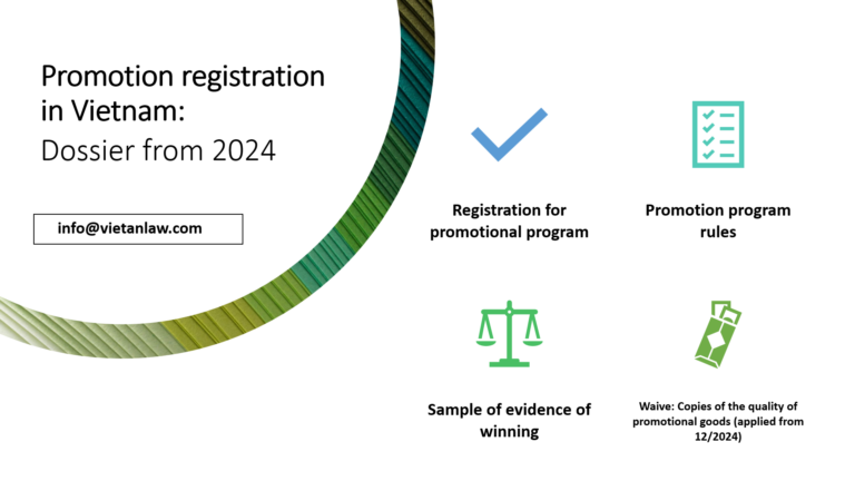 Promotion registration in Vietnam Dossier from 2024