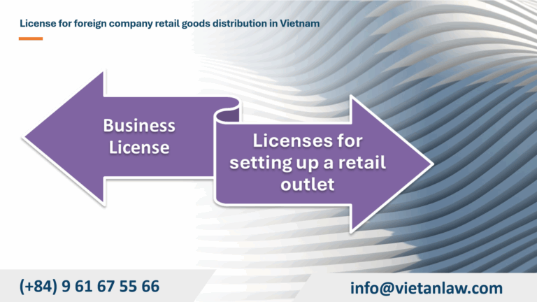 License for foreign company retail goods distribution in Vietnam