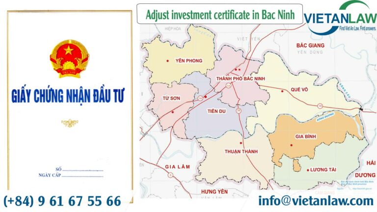 Adjust investment certificate in Bac Ninh