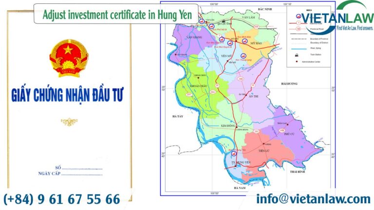 Adjust investment certificate in Hung Yen