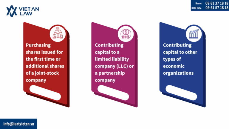 Forms of capital contribution by foreign investors to Vietnamese companies
