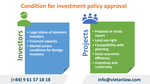 Conditions for investment policy approval in Vietnam