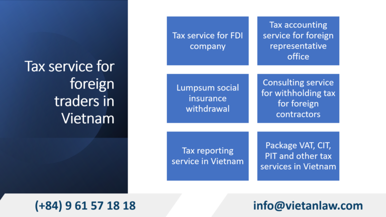 Tax service for foreign traders in Vietnam