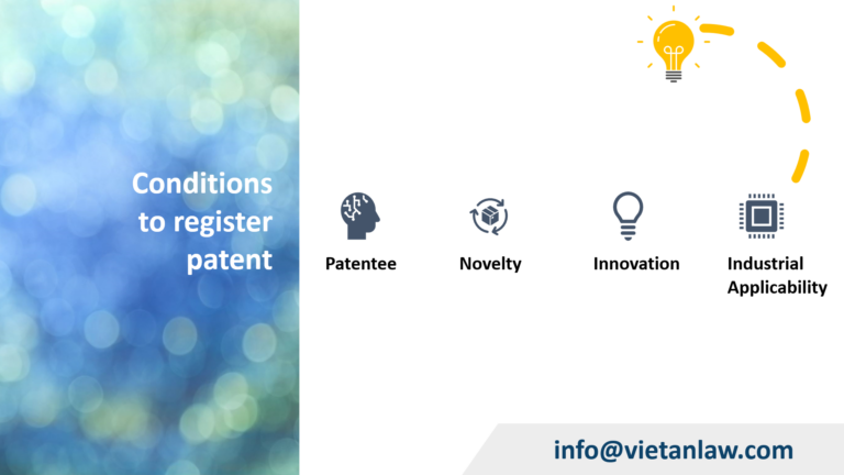 Conditions to register patent