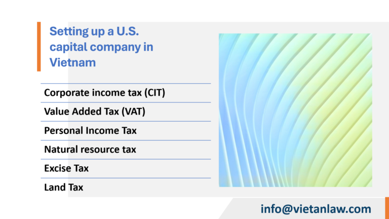 Setting up a U.S. capital company in Vietnam