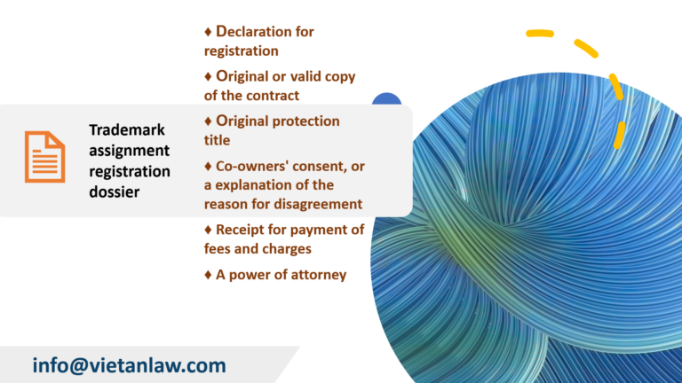 Trademark assignment registration dossier