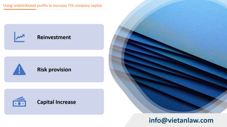 Using undistributed profits to increase FDI company capital