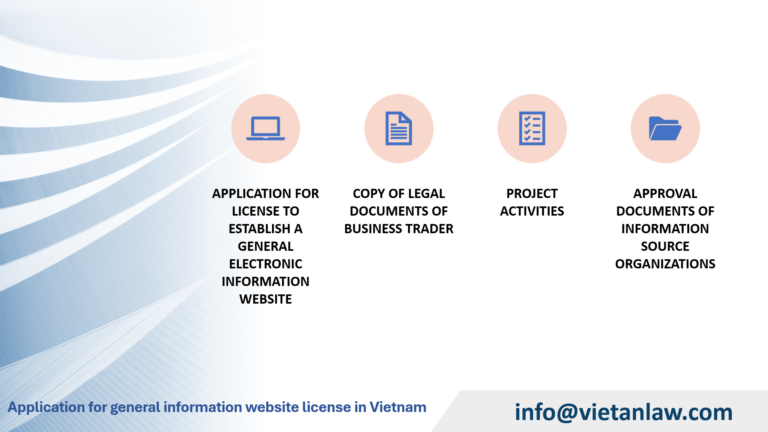 Application for general information website license in Vietnam