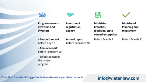 Consulting periodic investment supervision reports in Vietnam