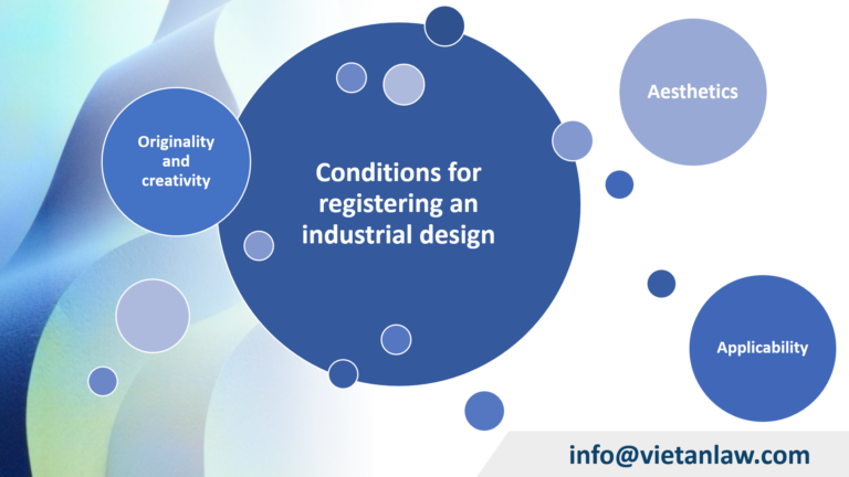 Conditions for registering an industrial design