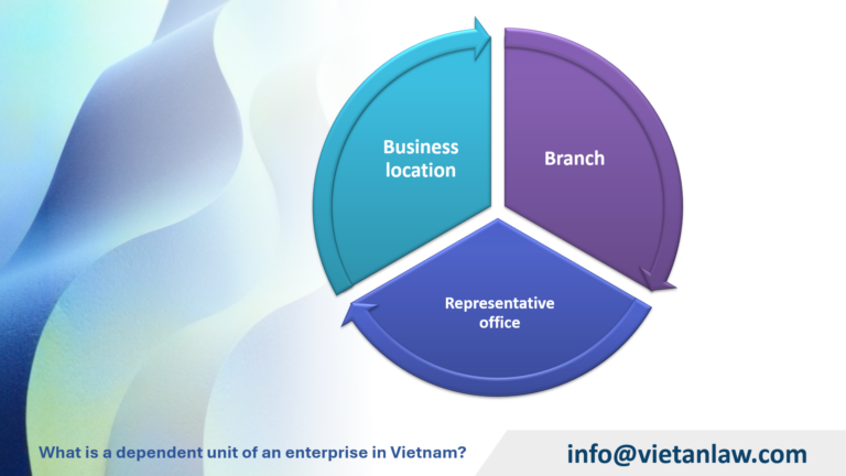 What is a dependent unit of an enterprise in Vietnam?