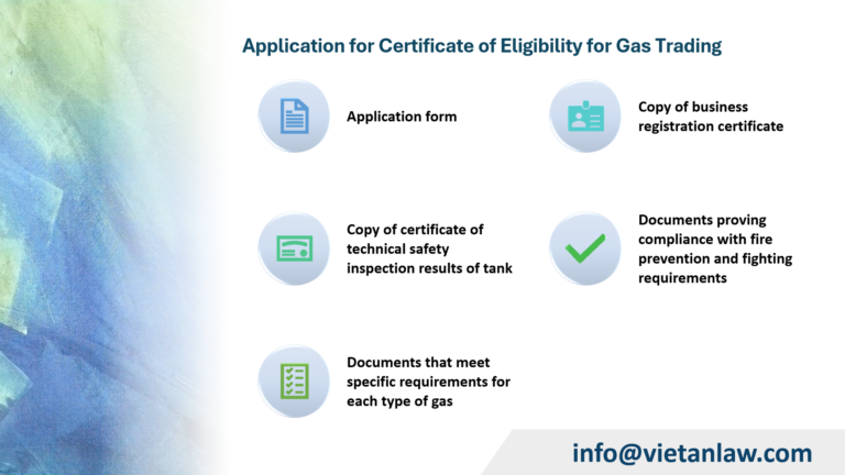 Application for Certificate of Eligibility for Gas Trading