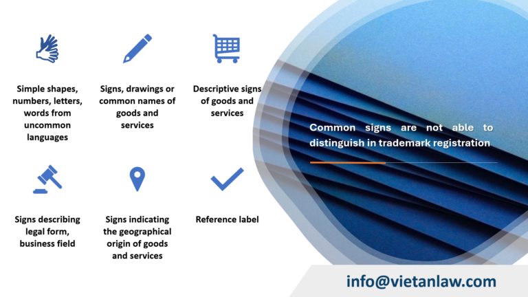 Common signs are not able to distinguish in trademark registration