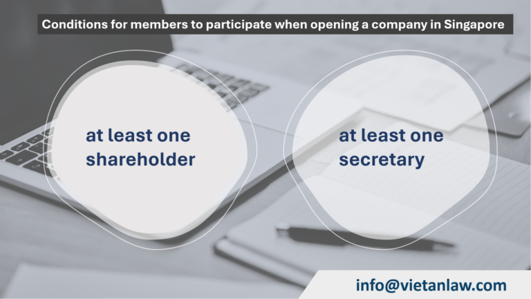 Conditions for members to participate when opening a company in Singapore