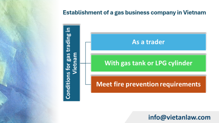 Establishment of a gas business company in Vietnam