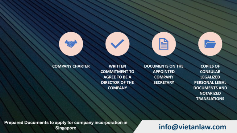 Prepared Documents to apply for company incorporation in Singapore