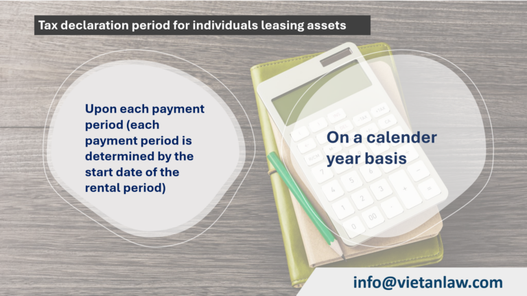 Tax declaration period for individuals leasing assets