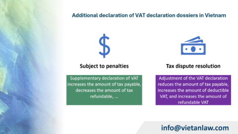 Instructions on how to declare additional VAT adjustments in Vietnam