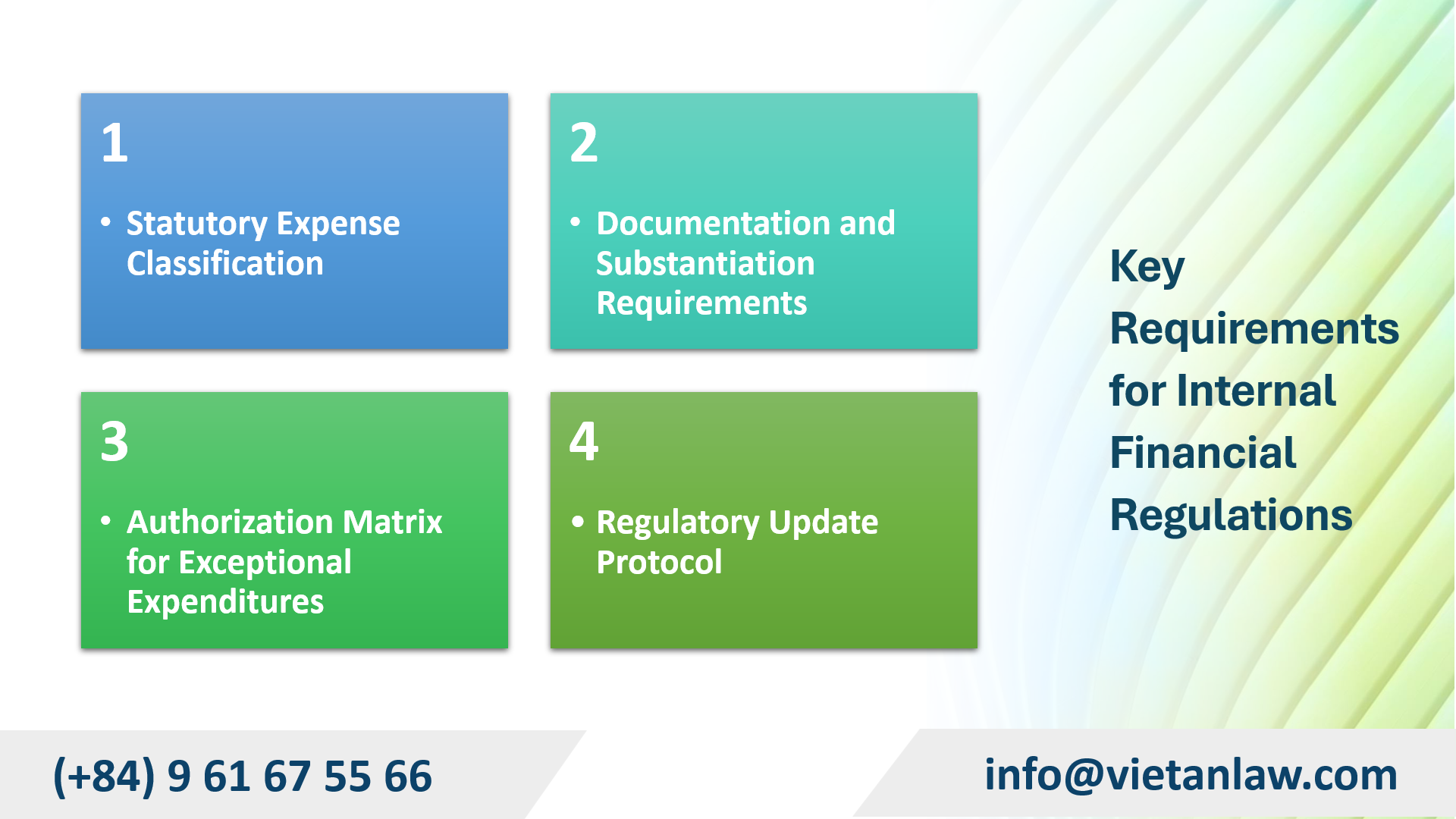 Developing financial regulations for businesses in Vietnam - Viet An Law