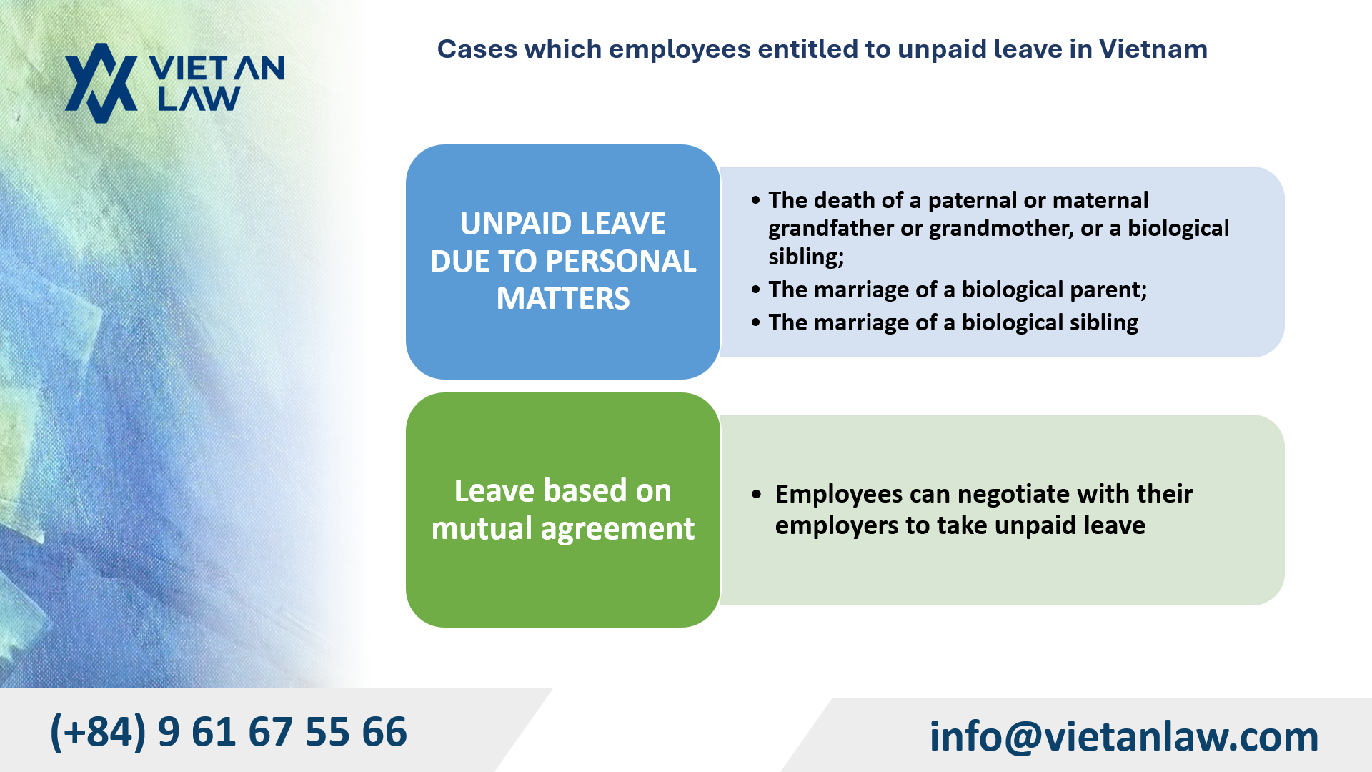 Unpaid Leave Regulations for Employees in Vietnam - Viet An Law