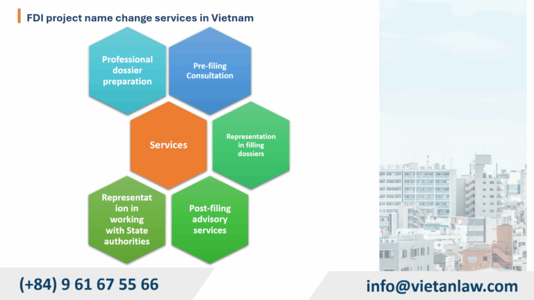 FDI project name change services in Vietnam