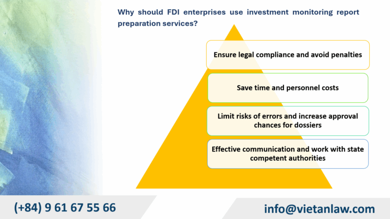 Why should FDI enterprises use investment monitoring report preparation services
