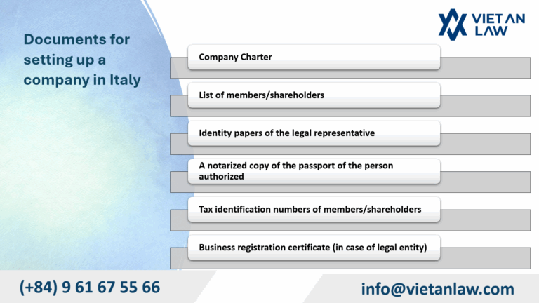 Documents for setting up a company in Italy