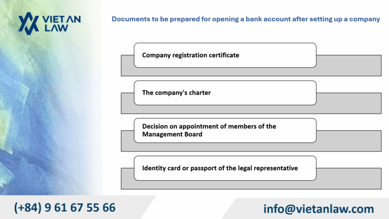 Documents to be prepared for opening a bank account after setting up a company