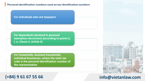 Instructions for updating and changing personal tax identification number information
