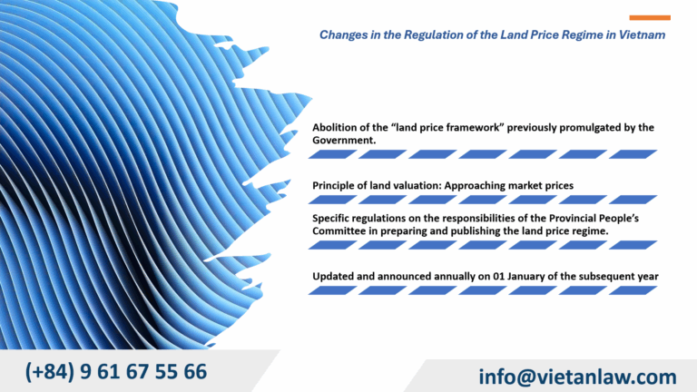 Changes in the Regulation of the Land Price Regime in Vietnam