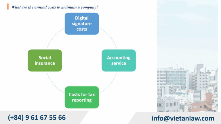 What are the annual costs to maintain a company