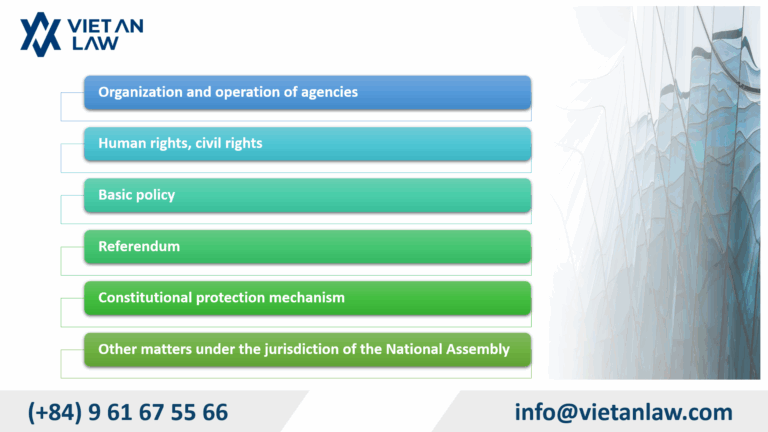 What does the National Assembly enact laws to regulate