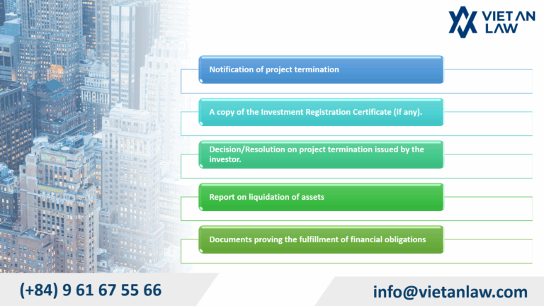 FDI company investment project termination procedures in Vietnam