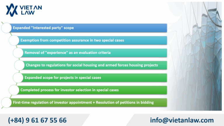 Key Changes in Decree 2252025ND-CP amending investor selection rules in Vietnam