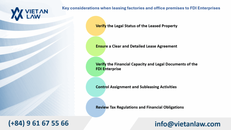 Key considerations when leasing factories and office premises to FDI Enterprises