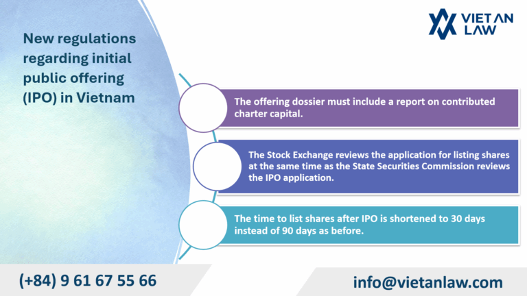 New regulations regarding initial public offering (IPO)