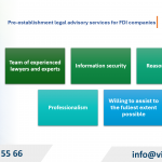 Pre-Establishment Legal Advisory Services for FDI Companies in Vietnam
