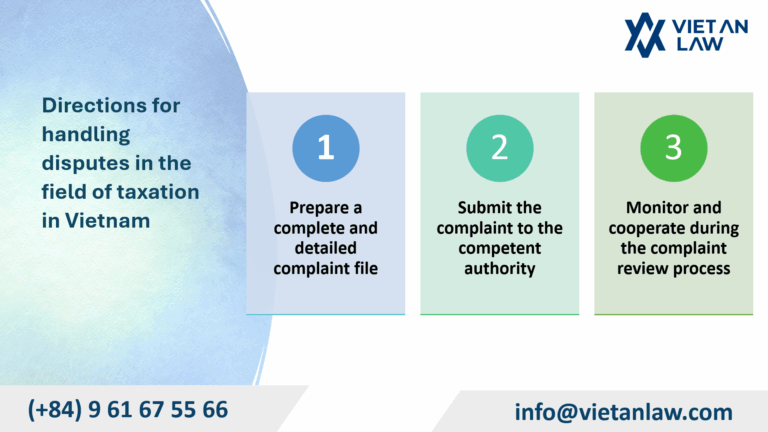 Directions for handling disputes in the field of taxation in Vietnam