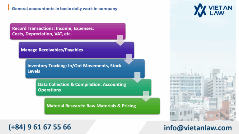 General accountants in basic daily work in company