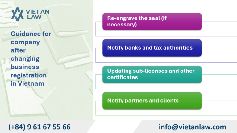 Guidance for company after changing business registration in Vietnam