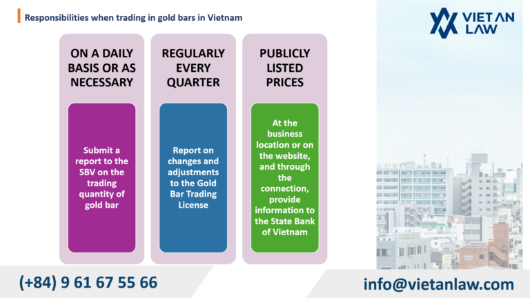New Gold Bar Trading License under Circular 34/2025 in Vietnam Responsibilities when trading in gold bars in Vietnam