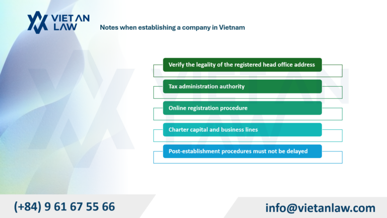 Notes when establishing a company Notes when establishing a company