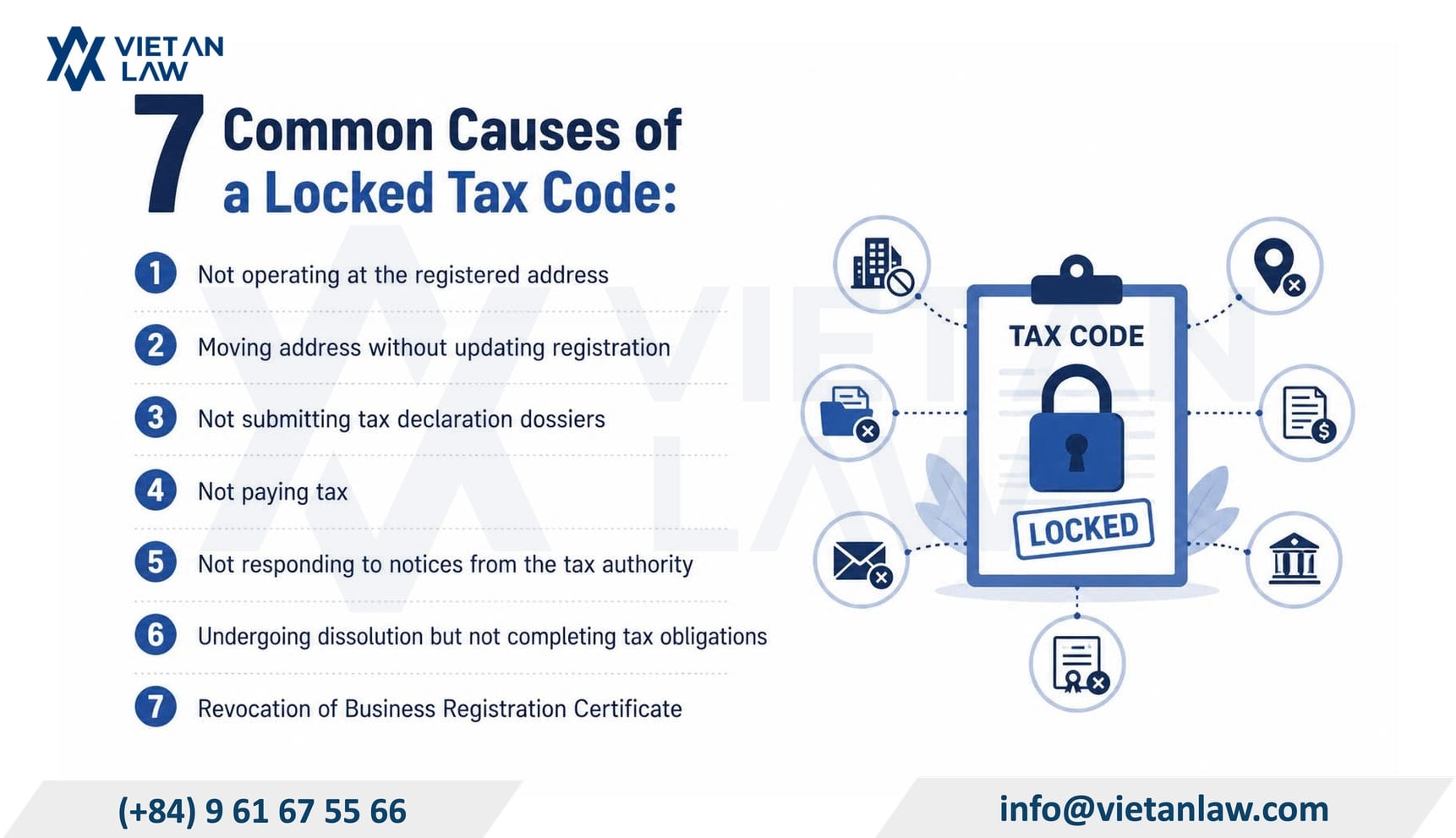 7 common causes of a locked tax code in Vietnam 7 common causes of a locked tax code in Vietnam