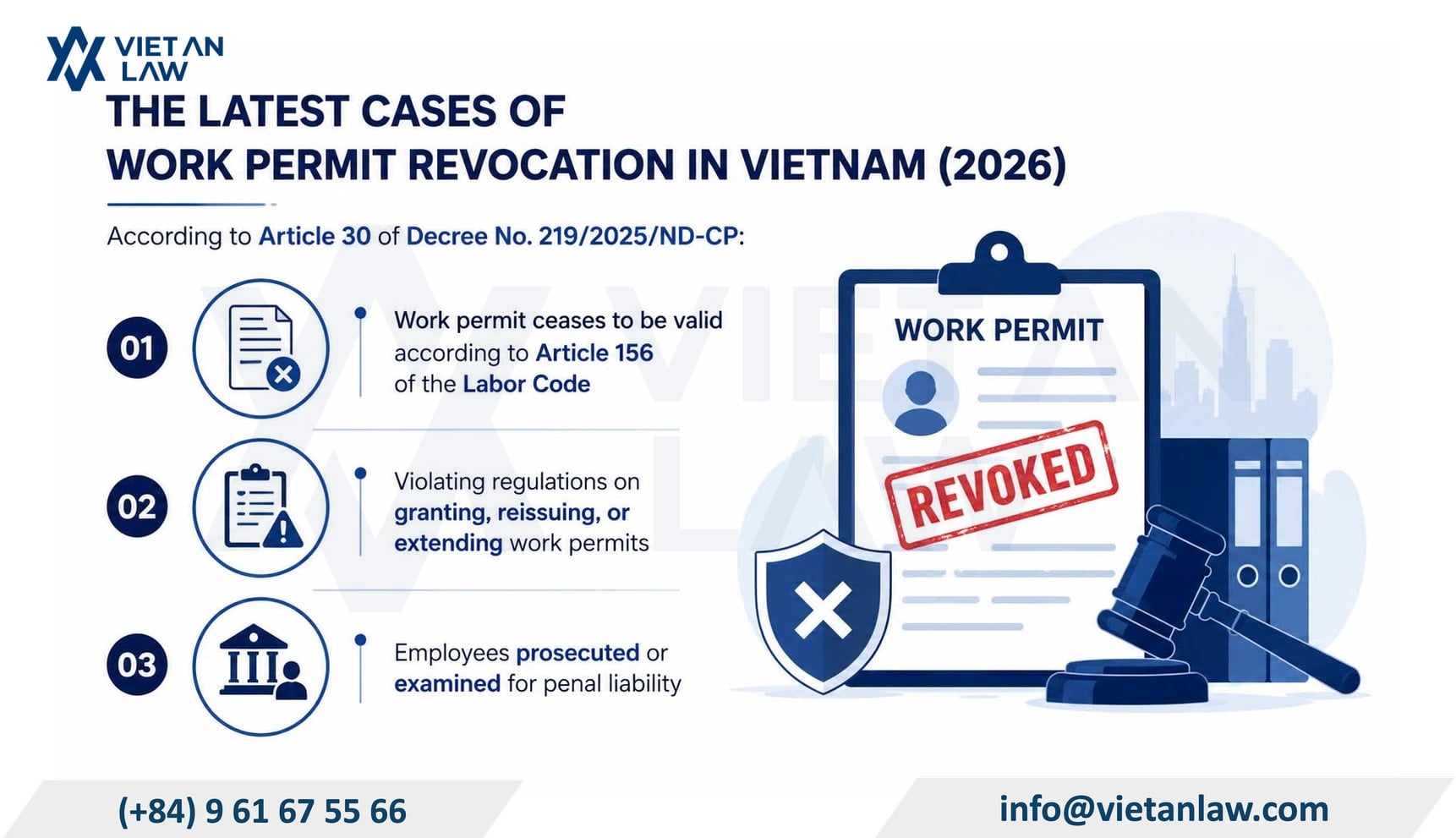 The latest cases of work permit revocation in Vietnam (2026) The latest cases of work permit revocation in Vietnam (2026)