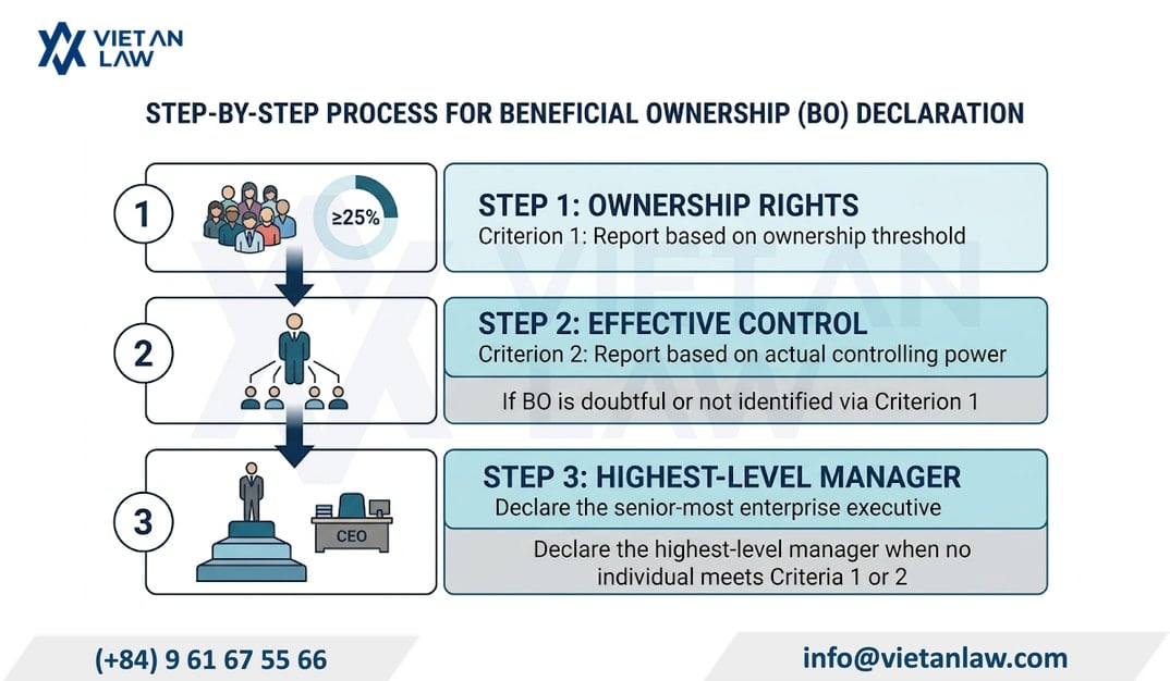 Order of declaring information of the company beneficial owner in Vietnam